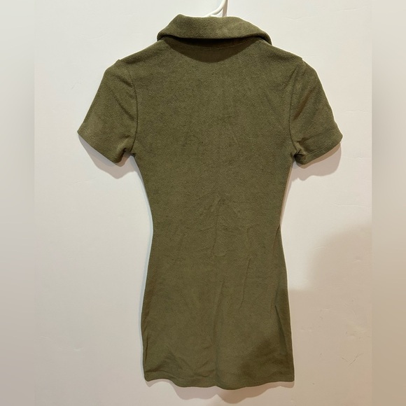 White Fox Island Escape Mini Dress khaki XS - Picture 3 of 4